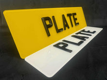 Load image into Gallery viewer, Bevelled/Retro 21 x 6 Range Rover, Bentley and Jaguar Oversized Rear Plate