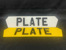 Load image into Gallery viewer, 4D Retro/Bevelled Number Plates Full Size Hex