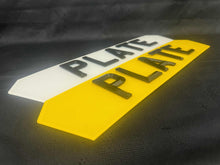 Load image into Gallery viewer, 4D Retro/Bevelled Number Plates Full Size Hex
