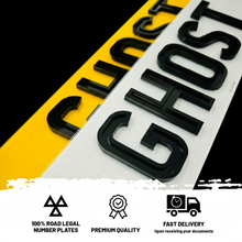 Load image into Gallery viewer, Ghost Number Plates