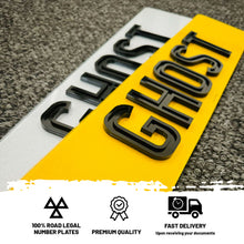 Load image into Gallery viewer, Ghost Number Plates