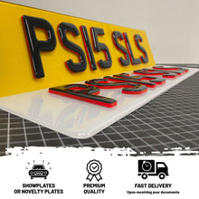 Load image into Gallery viewer, 4D 3mm Neon Red Plates with Gel