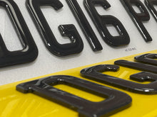 Load image into Gallery viewer, 4D 3mm Laser Cut with 3D Gel Top Number Plates