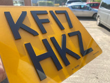 Load image into Gallery viewer, 4D 3mm Acrylic Motor Bike Number Plates (9x7)