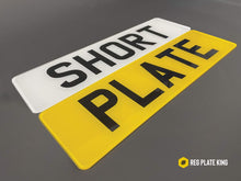 Load image into Gallery viewer, Short Standard Printed Number Plates Set