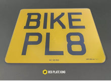 Load image into Gallery viewer, Printed Motor Bike Number Plates (9x7)