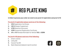 Load image into Gallery viewer, 4D Laser Cut with 3D Gel Top Number Plates with a 4D Border