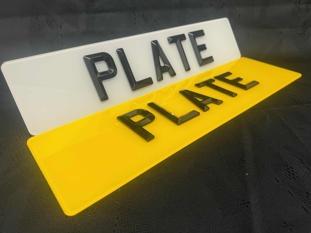 Bevelled/Retro 21 x 6 Range Rover, Bentley and Jaguar Oversized Rear Plate