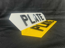 Load image into Gallery viewer, 4D Retro/Bevelled Number Plates Short Hex (6 or less Characters)
