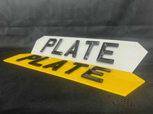 Load image into Gallery viewer, 4D Retro/Bevelled Number Plates Short Hex (6 or less Characters)
