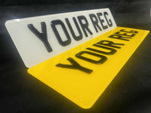 Load image into Gallery viewer, 3D Gel 21 x 6 Range Rover, Bentley and Jaguar Oversized Rear Plate
