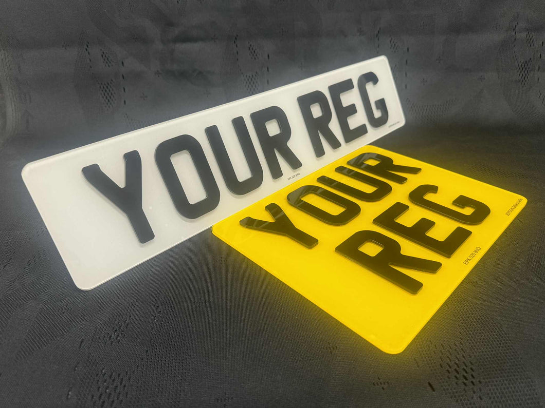 11x8 4D Square Rear Plate with Standard Front