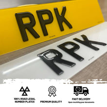 Load image into Gallery viewer, 3D Gel Standard Number Plates
