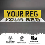 4D 3mm Acrylic Standard Number Plates Set