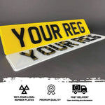 4D 3mm Acrylic Standard Number Plates Set