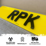 4D 3mm Acrylic Standard Number Plates Set