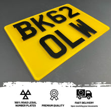 Load image into Gallery viewer, 4D 3mm Acrylic Motor Bike Number Plates (9x7)

