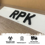 4D 3mm Acrylic Standard Number Plates Set