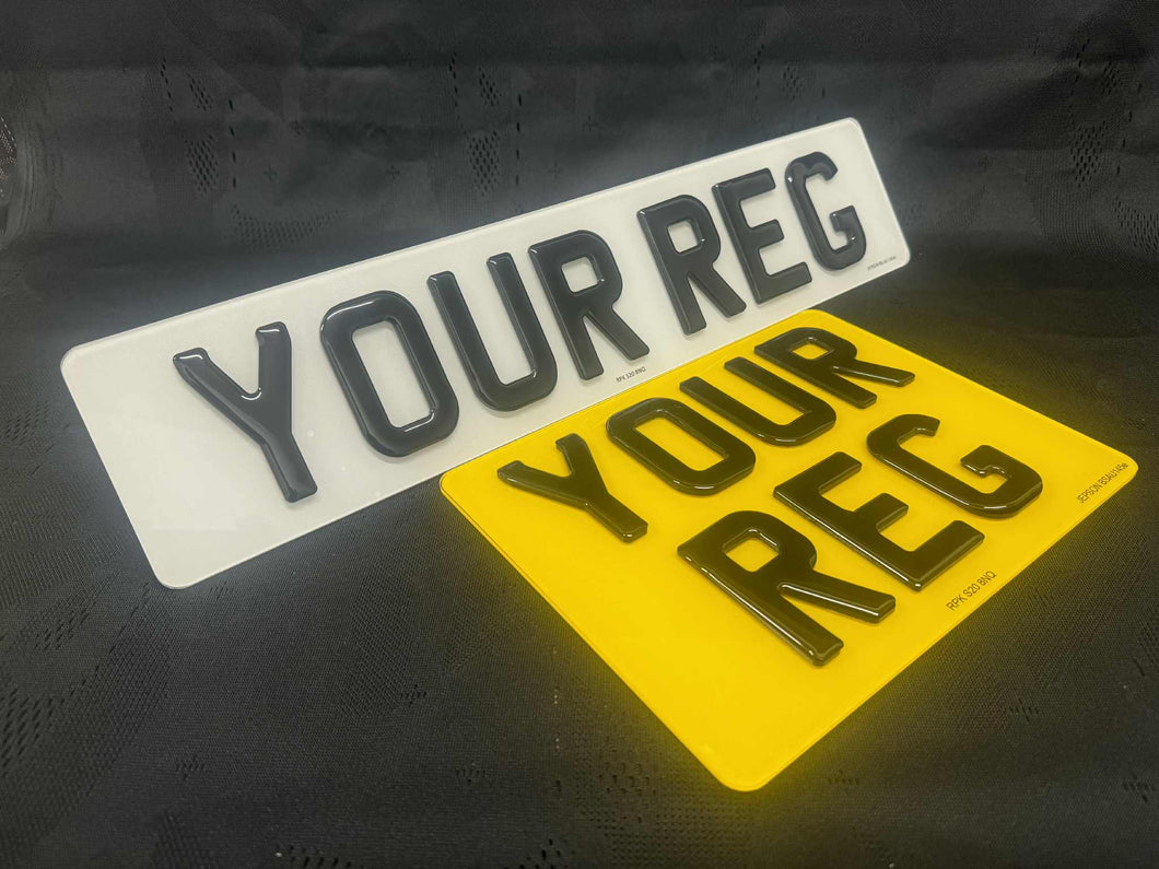 11x8 4D Gel Square Rear Plate with Standard Front