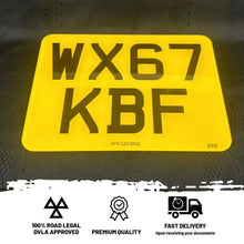 Load image into Gallery viewer, Printed Motor Bike Number Plates (9x7)

