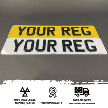 Load image into Gallery viewer, 3D Gel Standard Number Plates
