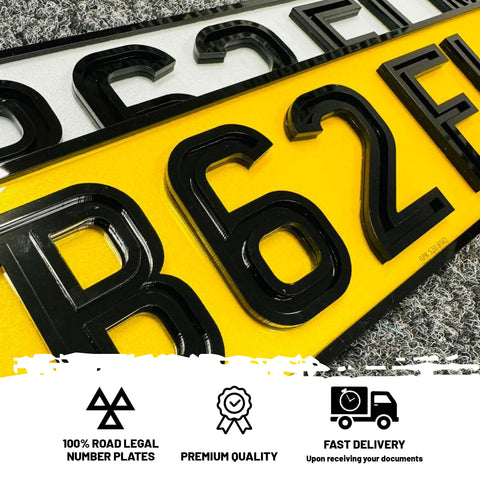Ghost Number Plates with 4D border