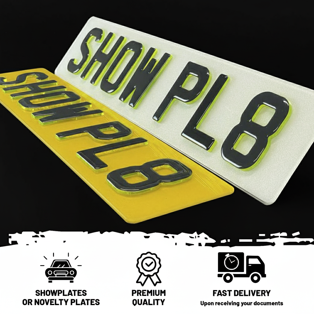 4D 3mm Neon Green Plates with Gel