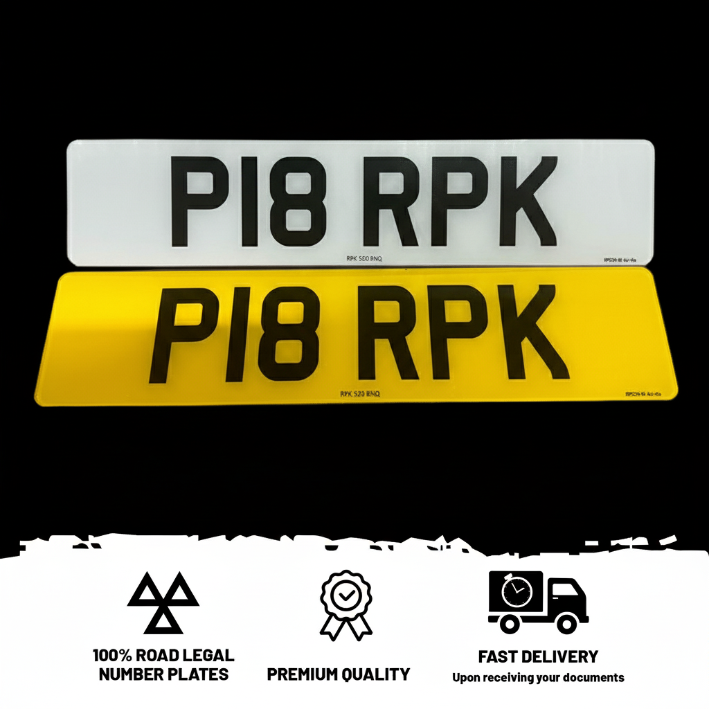 Printed Standard Number Plates