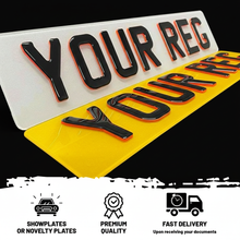 Load image into Gallery viewer, 4D 3mm Neon Orange Plates with Gel
