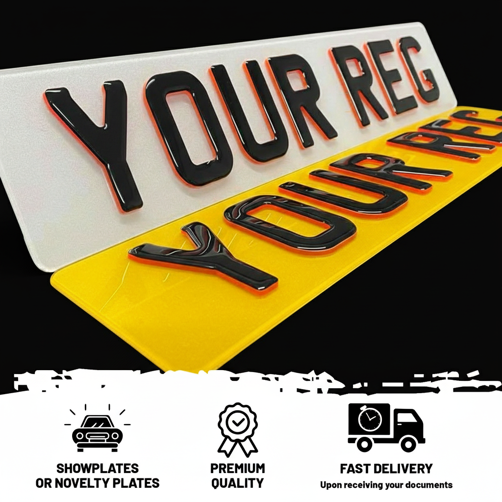 4D 3mm Neon Orange Plates with Gel