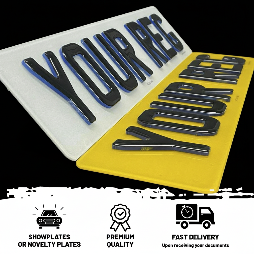 4D Neon Blue with Gel Show Plate