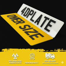 Load image into Gallery viewer, 4D Range Rover, Bentley and Jaguar Oversized Rear Plate
