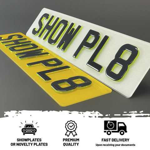 4D 3mm Neon Green Plates with Gel