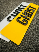 Load image into Gallery viewer, Ghost Number Plates with 4D border
