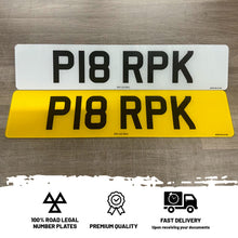 Load image into Gallery viewer, Printed Standard Number Plates
