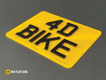 Load image into Gallery viewer, Printed Motor Bike Number Plates (9x7)
