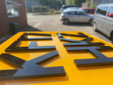 4D 3mm Acrylic Motor Bike Number Plates (9x7)