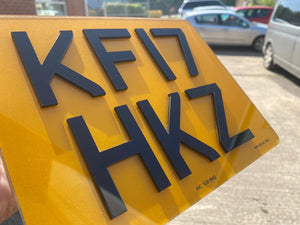 4D 3mm Acrylic Motor Bike Number Plates (9x7)