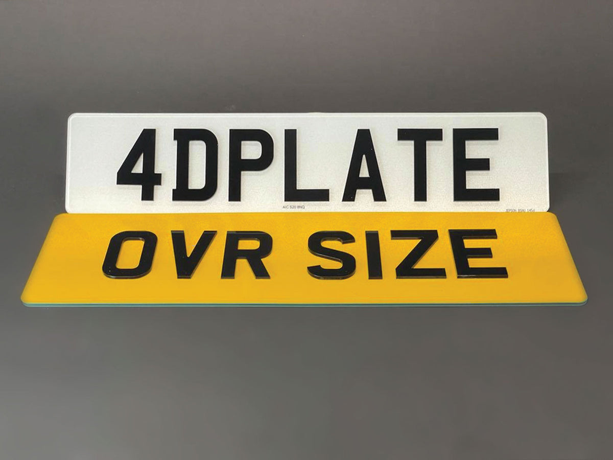 4D Range Rover, Bentley and Jaguar Oversized Rear Plate – Reg Plate King