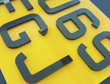 4D 3mm Acrylic Motor Bike Number Plates (9x7)