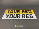 3D Gel Standard Number Plates Set