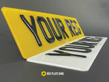 3D Gel Standard Number Plates Set